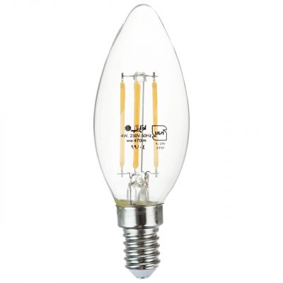 لامپ LED شمعی فیلامنتی 4 وات CF افراتاب