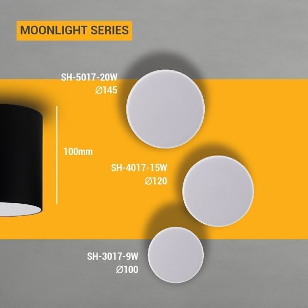 چراغ سقفی آویز مدل SH-3017S-9W شعاع | MOONLIGHT SERIES