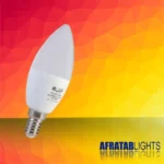 مشخصات لامپ ال ای دی 7 وات افراتاب شمعی Candle مدل  AFRA-C37-7W پایه E14